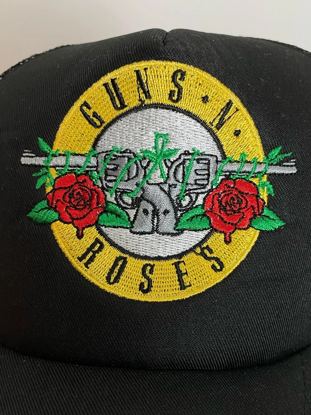 Guns N Roses Hat Mens Unisex Black Trucker Hat Adjustable Mesh Baseball Cap
